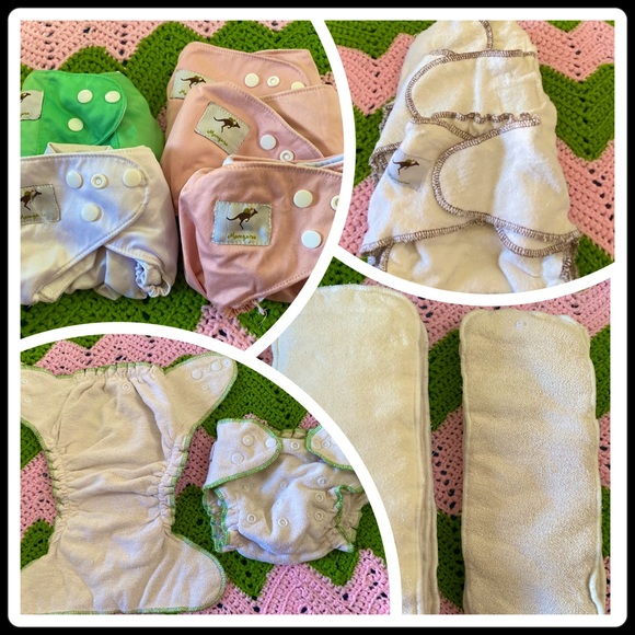 Momgaroo Bundle: Covers, Fitted Diapers, & Inserts - Picture 1 of 9